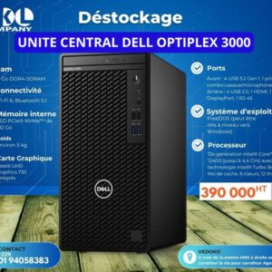 Desktop Dell OptiPlex 3000 Core i5-12500/8Go/512Go SSD/Windows 11 Pro