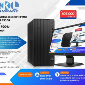 hp pro tower 290 g9 + Écran HP P204V